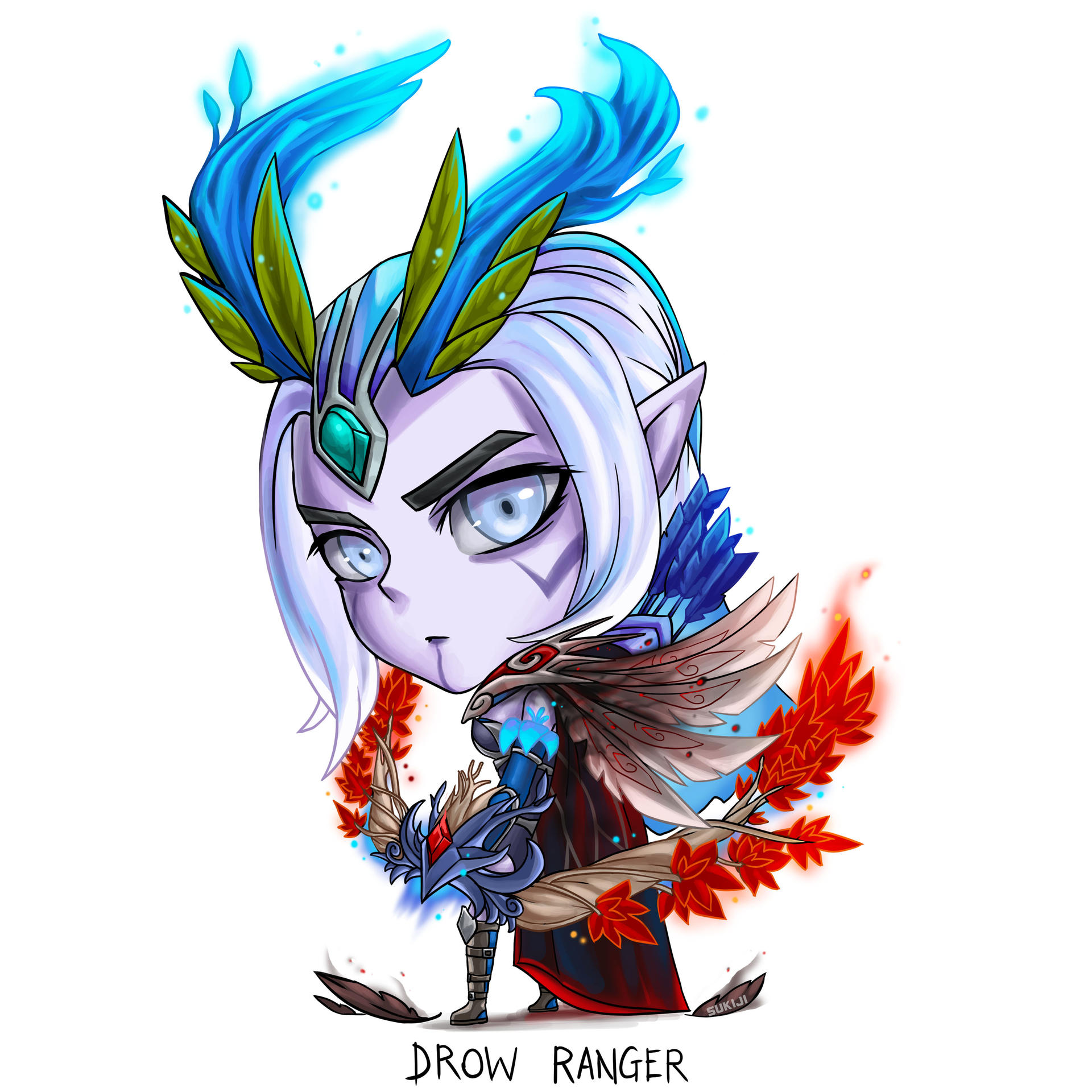 Drow Ranger Raven Drow ranger by SUK1J1 on DeviantArt