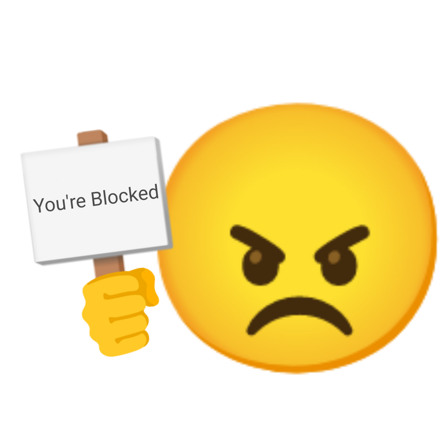 Emoji says: You're blocked by magdaszulc on DeviantArt