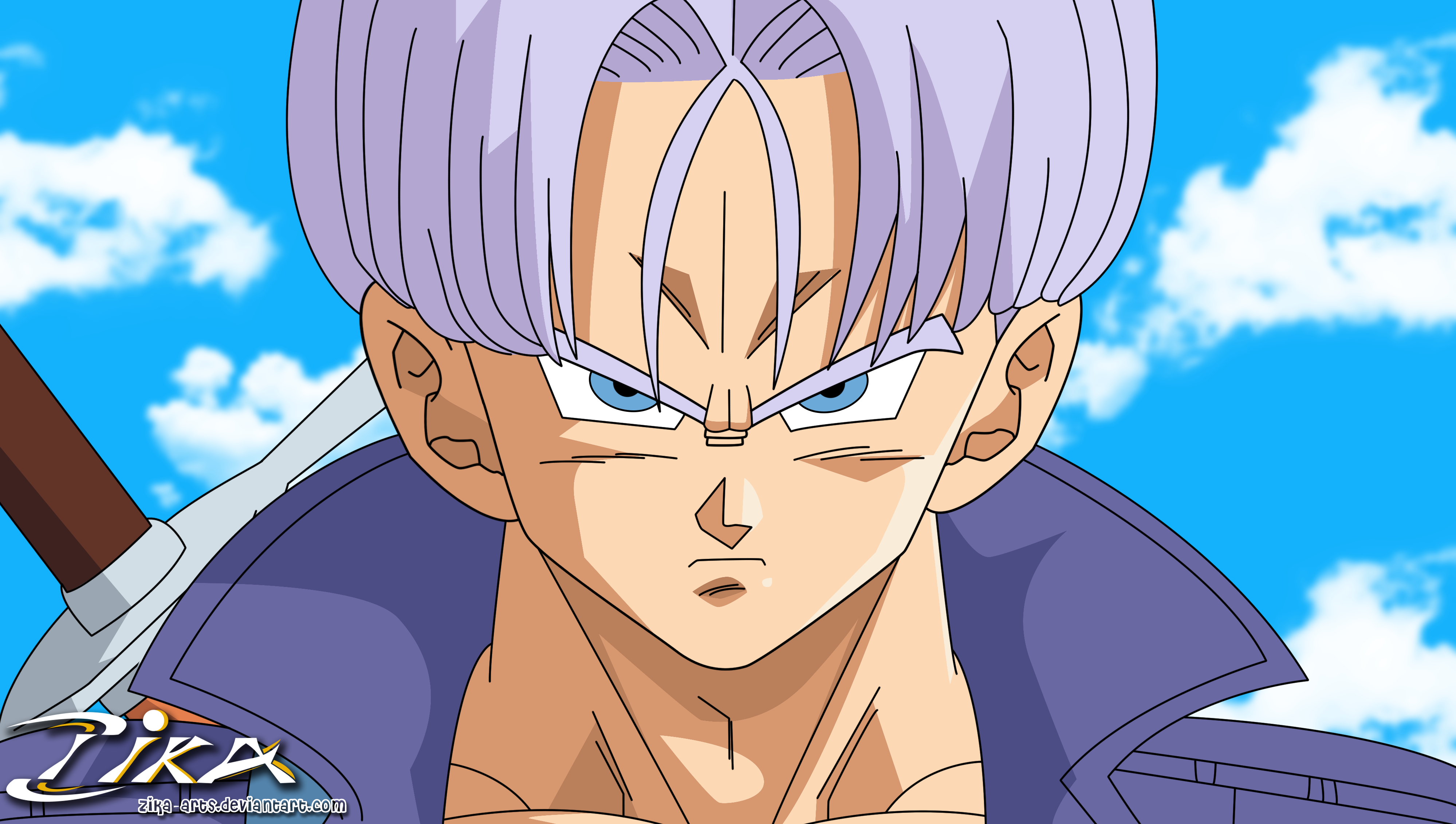 Trunks SSJ2 by hsvhrt on deviantART  Anime dragon ball, Dragon ball z,  Dragon ball art