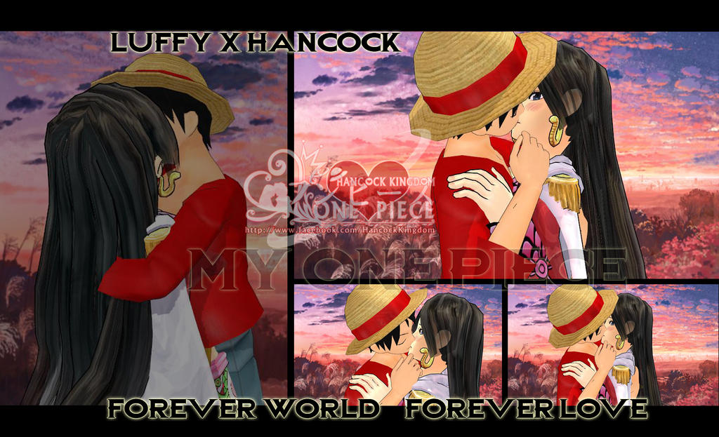 Luffy Kiss Hancock by kaset218 on DeviantArt.