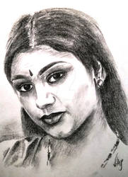 An old sketch based on Shobana