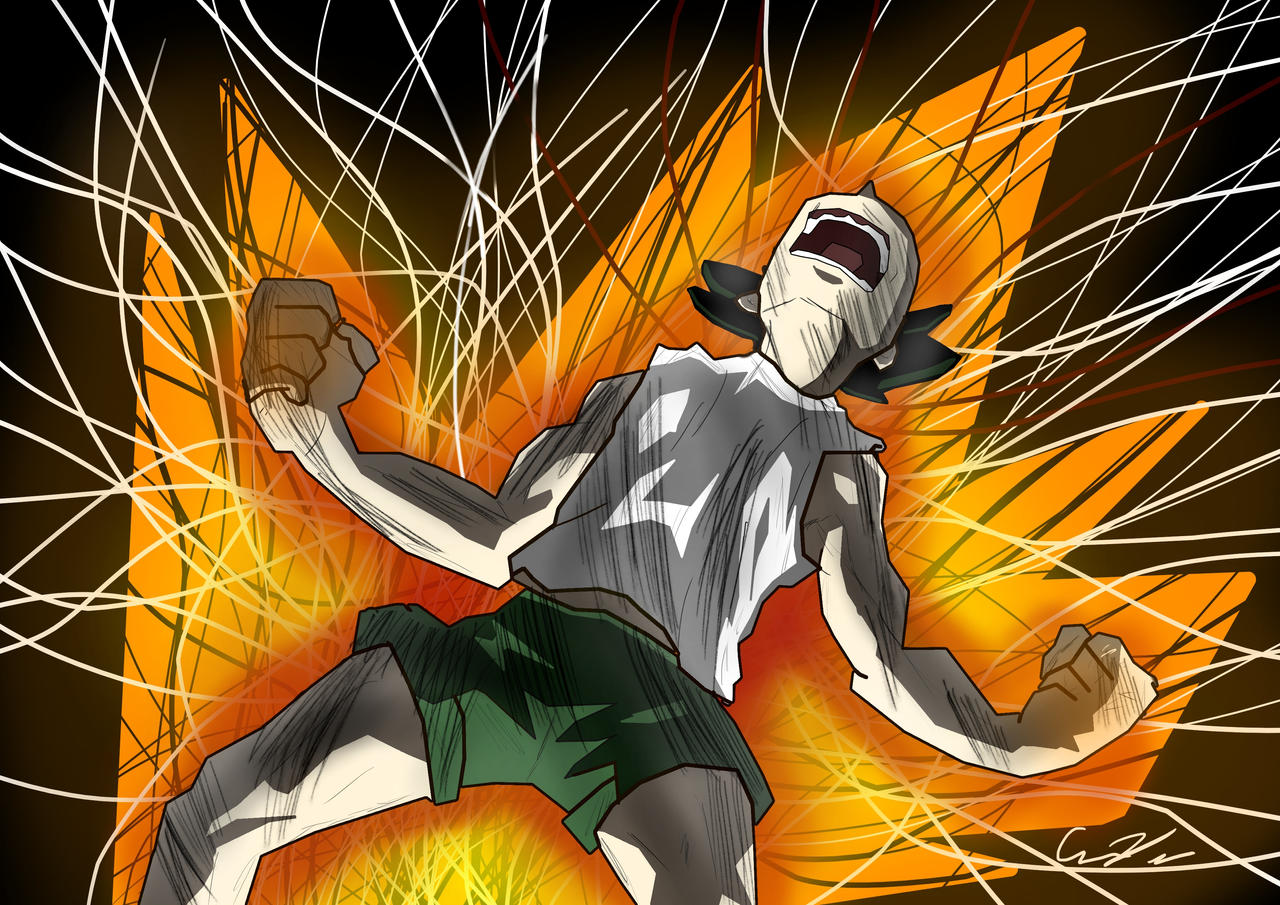 Gon Raging Ova Raging Gon from Hunter x Hunter by palpooo on DeviantArt