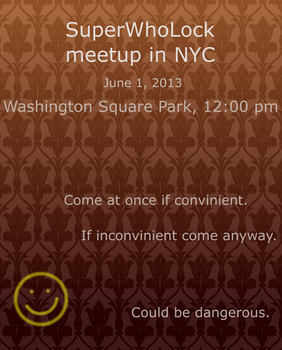 Sherlock meetup poster