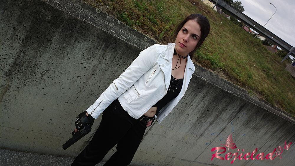 Claire Redfield RE DC Biker cosplay VI