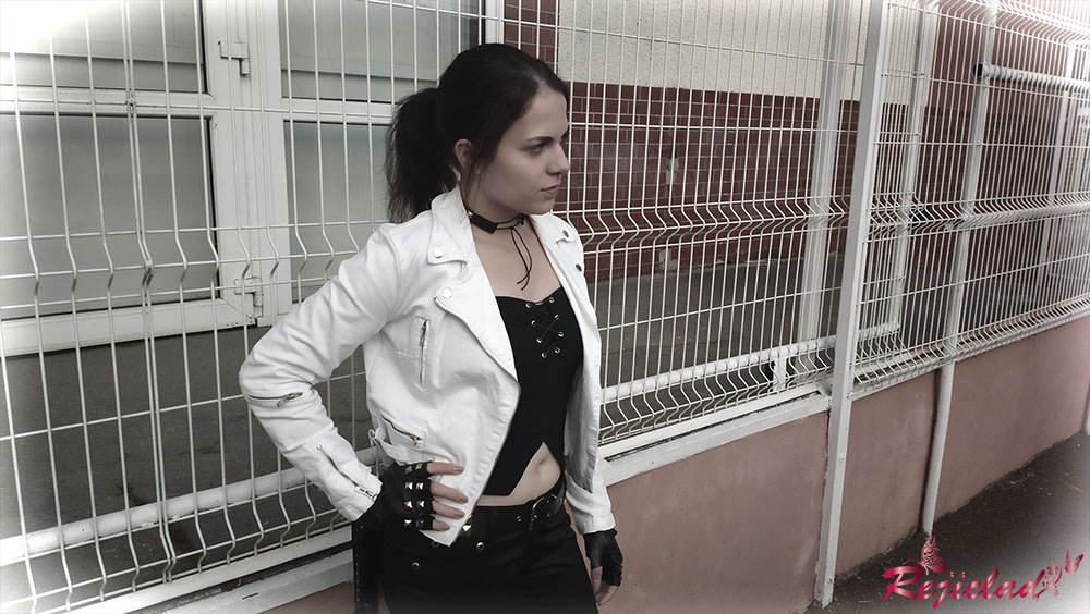 Claire Redfield RE DC Biker cosplay VIII