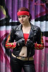 Claire Redfield RE2 Alternate biker cosplay VI