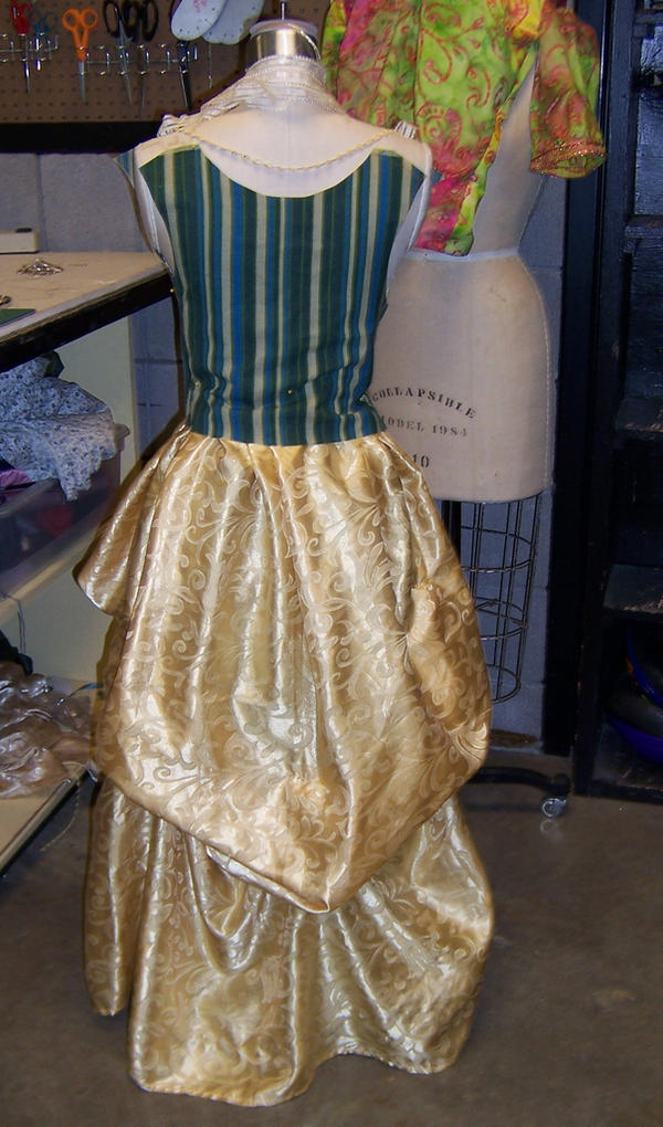 Kylah's dress:Back Draping