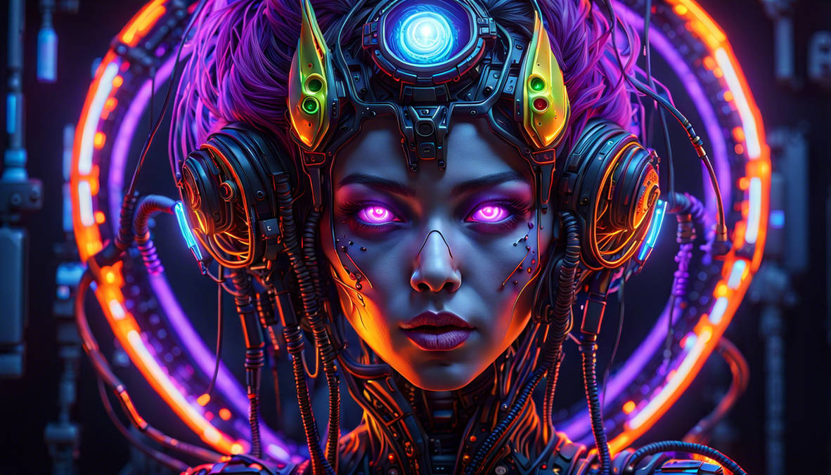 Alien Female Crescent Halo Burning Halo Massive Al