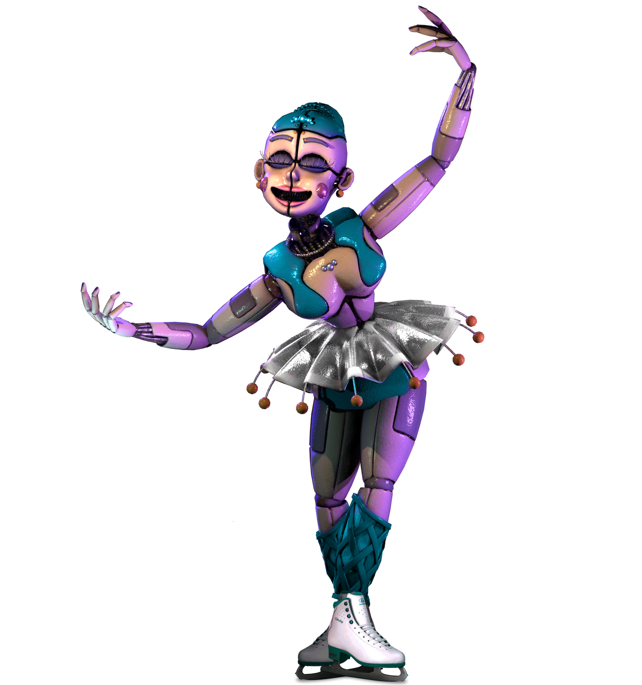 Cheerleader Funtime Chica (FNAF AR Skin Concept) by MCAboyan on