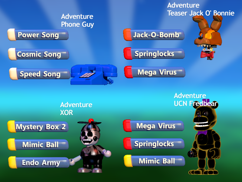 FNAF World Mobile: Getting Fredbear and Spring Bonnie! 