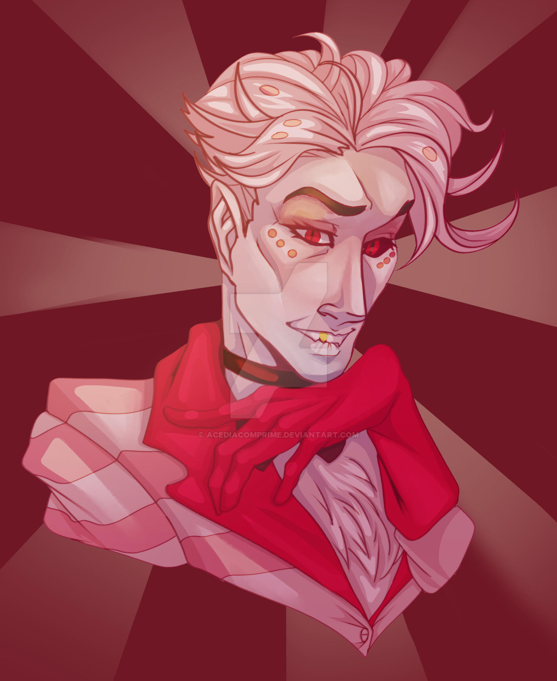 Hazbin Hotel Angel Dust by AcediaComprime on DeviantArt