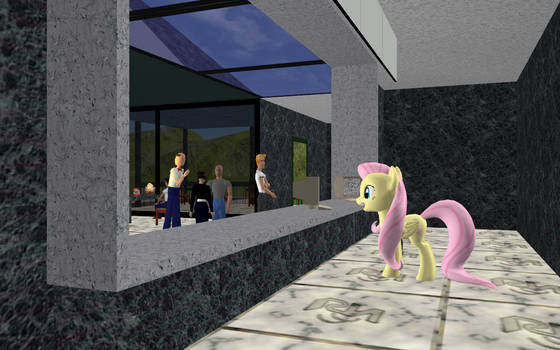 Fluttershy ported for use in Activeworlds
