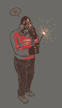 Pyro has a Sparkler