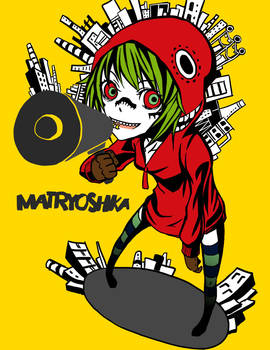 matryoshka vocaloid gumi chibi