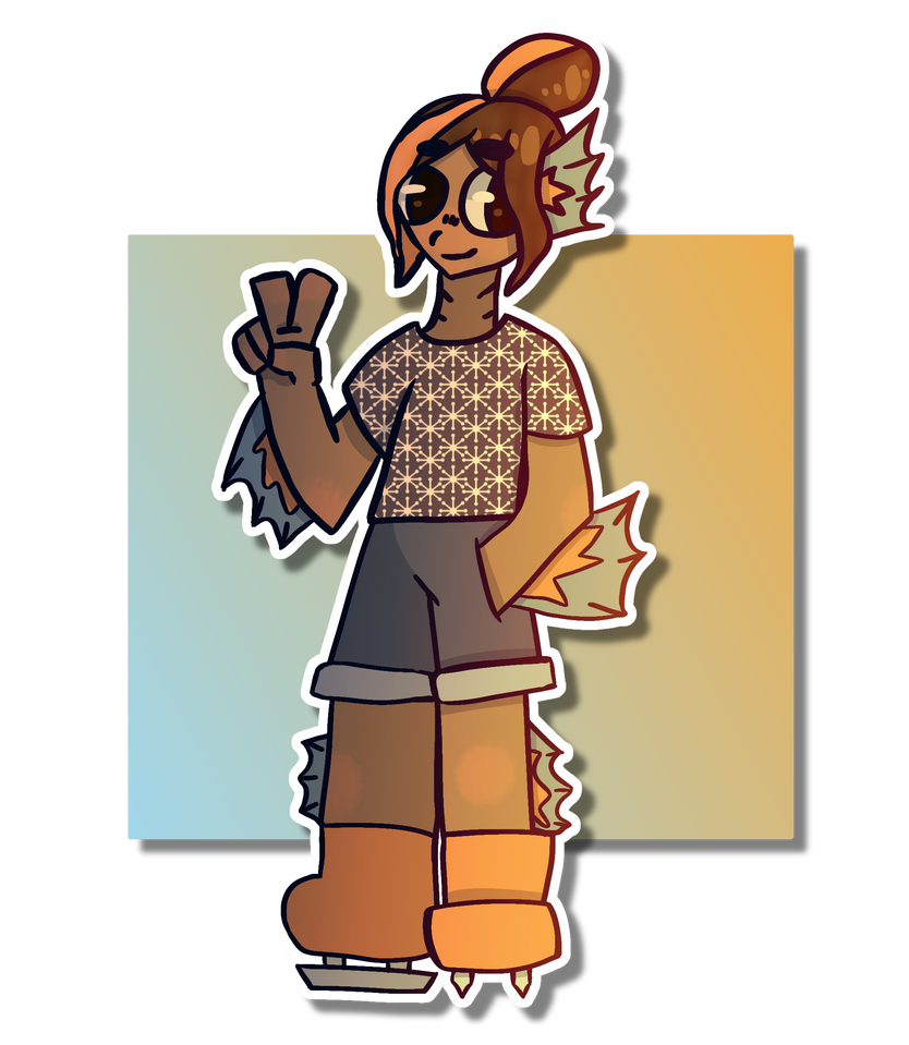 Fishman with ice skates by axolotl11art on DeviantArt