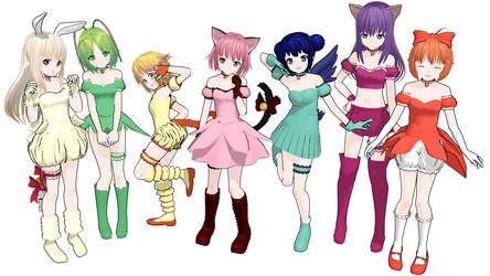 MMD DL - Mew Mews v2 by Koinu-Yukina