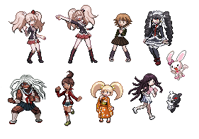 Dangan Ronpa Sprite Edits by RawrArtist on DeviantArt