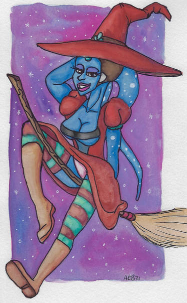 Halloween 21 Witch- Aayla Secura(Risque version 1)