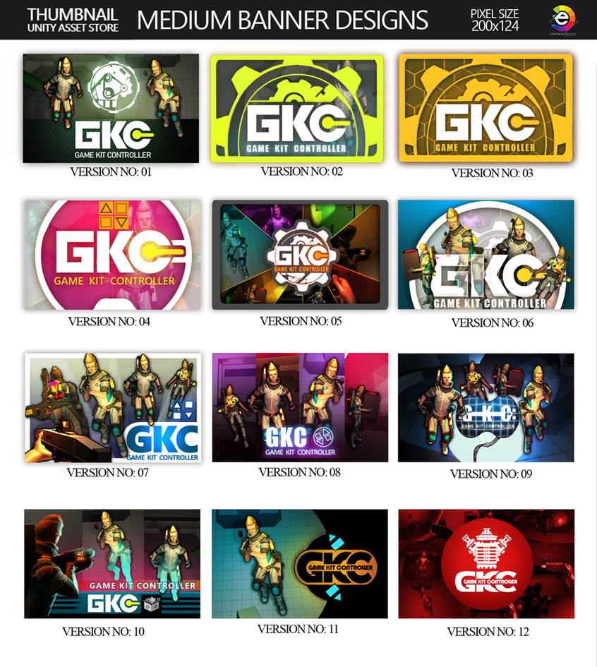Unity Banner Example BANNER DESIGN DRAFTS UNITY ASSET STORE by einsteincreative on DeviantArt