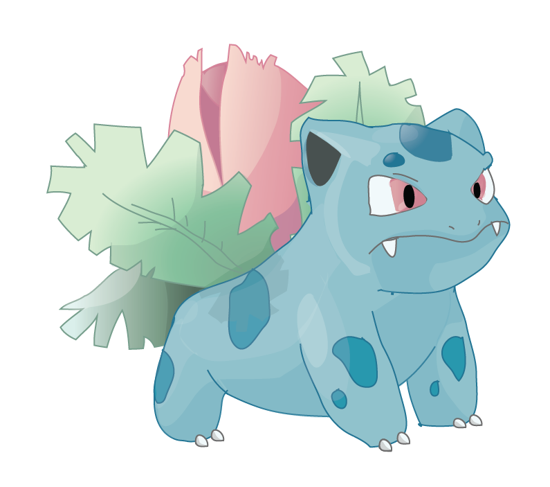 Ivysaur Illustrator by AlliCali