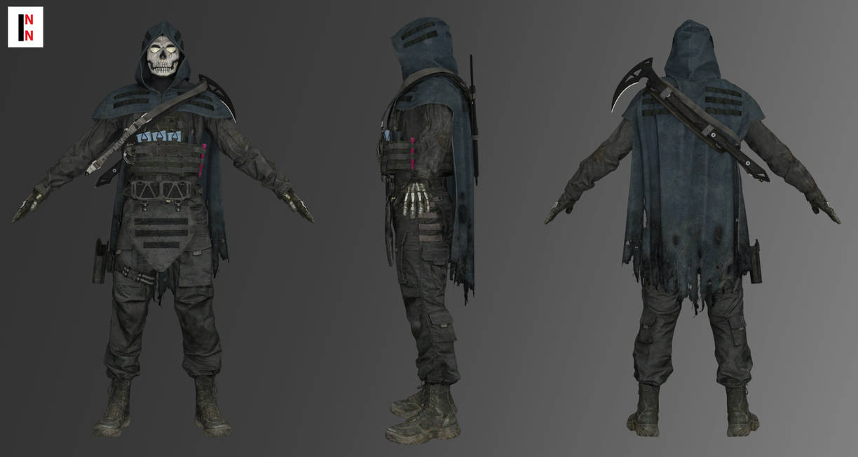 COD - Ghost Azrael Outfit for Genesis 8 Male by INNModels on DeviantArt