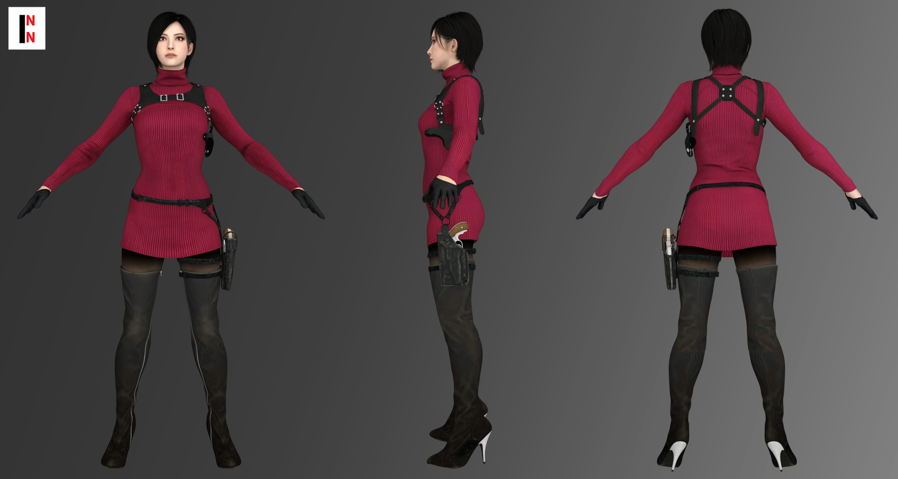 Ada Wong Resident Evil 4 Remake 3D model