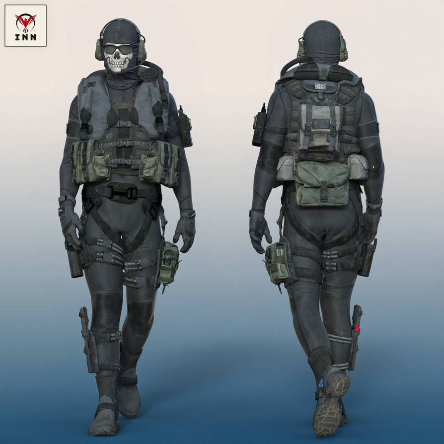 COD - Ghost UDT Outfit for G8M by INNModels on DeviantArt