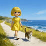 Promenade avec un chat