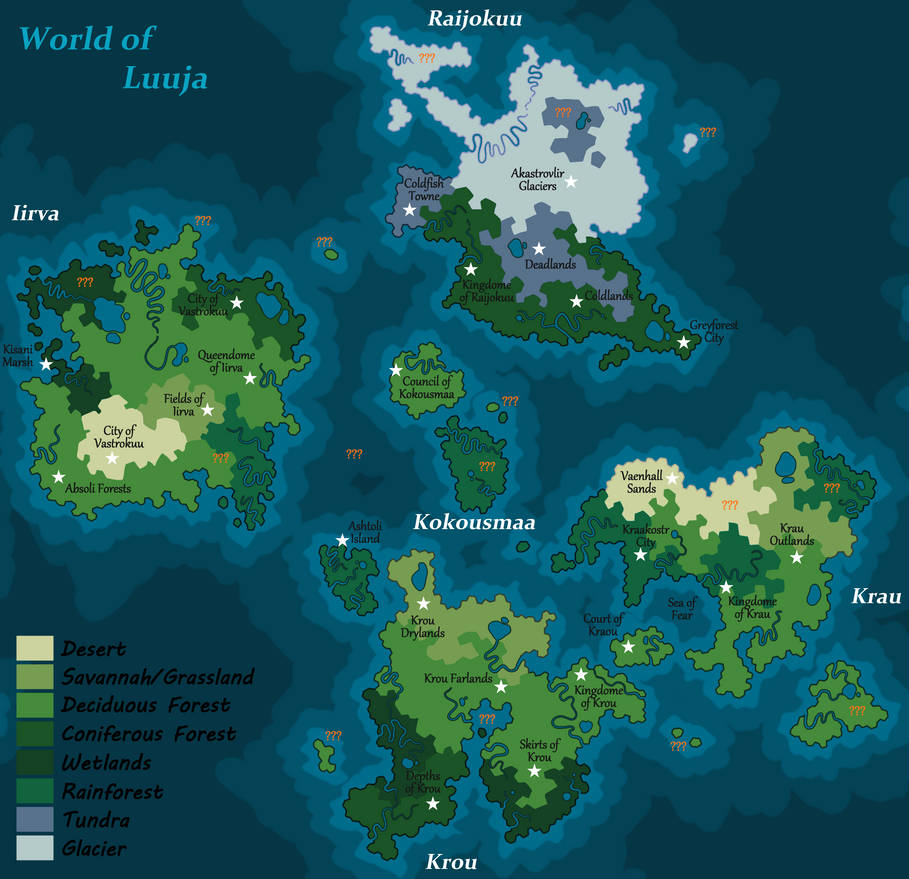World Map of Luuja