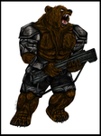 Bear soldier by AnsticeWolf