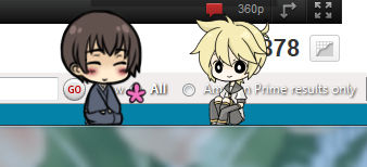 Kagamine Len and Japan Shimeji