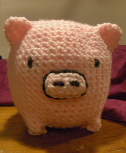 Pink Crochet Monokuro Boo