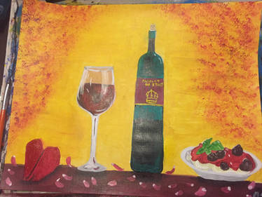 Wine and Dine painting