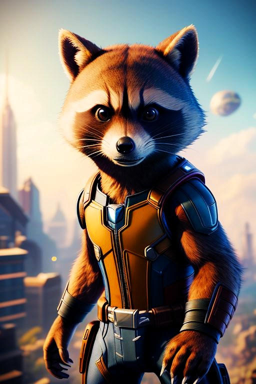 Rocket Racoon by AfroFireSpear77 on DeviantArt