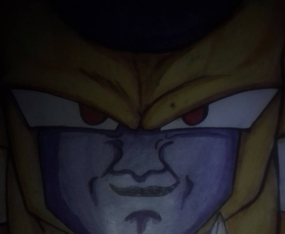 Golden Frieza Face art by AfroFireSpear77 on DeviantArt