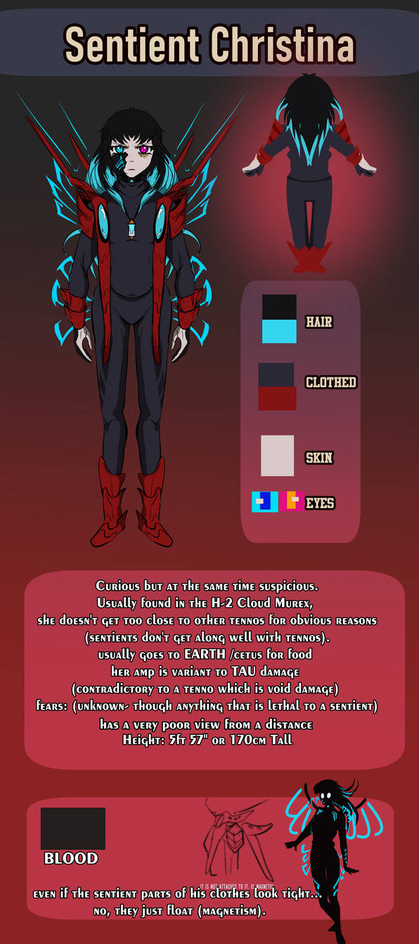 sentient Christina the tenno- ref set by DasterCreations on DeviantArt