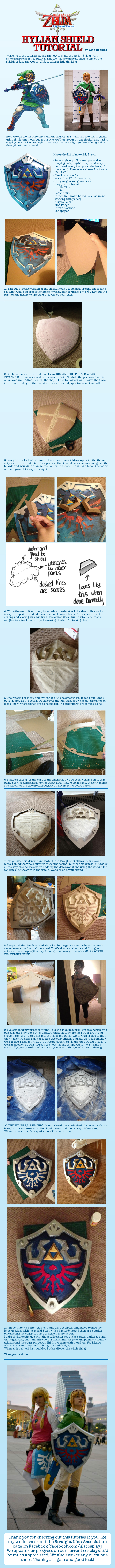 The Legend of Zelda Hylian Shield Cosplay Tutorial by King-Bobbles