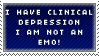 ++ Depression IS NOT Emo