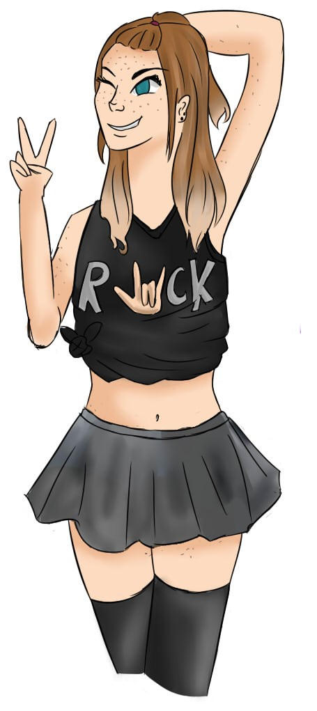 Deviantart Rocker Girl Rock girl? by skyisfallingup on DeviantArt