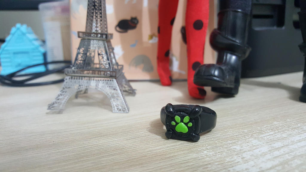 Miraculous Cat Noir Ring Polymer Clay By Happytinymilk On