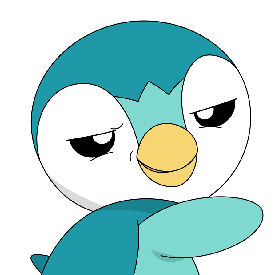 Shiny Piplup epic expression by kol98 on DeviantArt