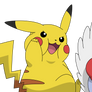 Fat Pikachu and Fletchling