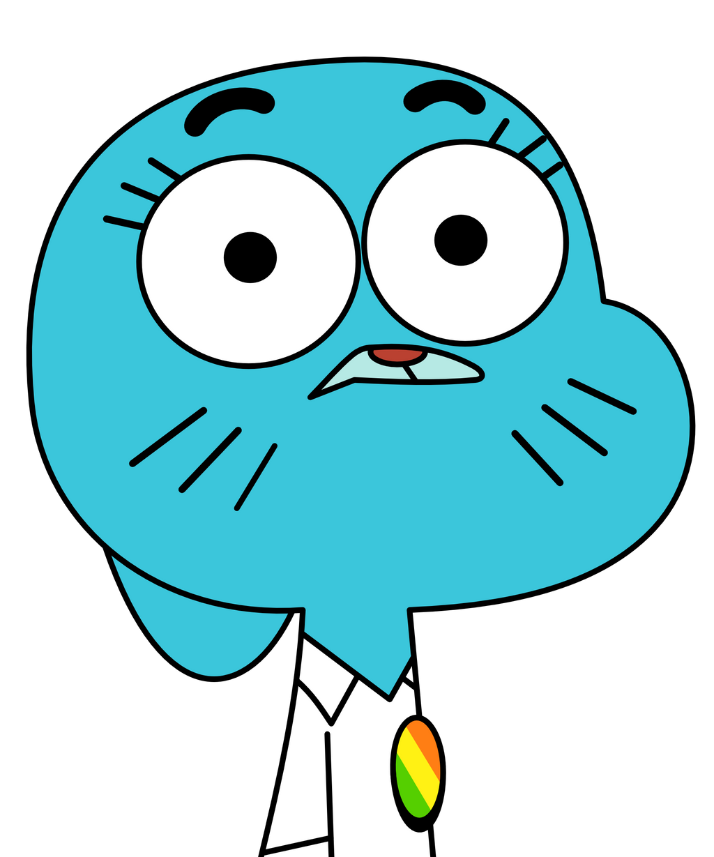Check out this transparent Gumball running PNG image