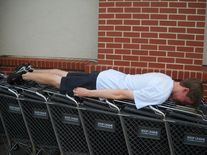 Planking Shopping Carts