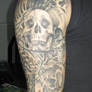 Skull and death sleeve