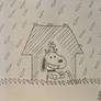 Inktober 2021 Day 13 - Roof (ft. Snoopy/Woodstock)