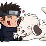 Kiba and Akamaru