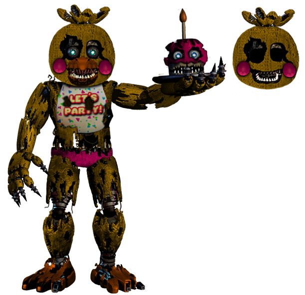 Fnaf4 Nightmare Chica Sticker - Fnaf4 Nightmare Chica - Discover