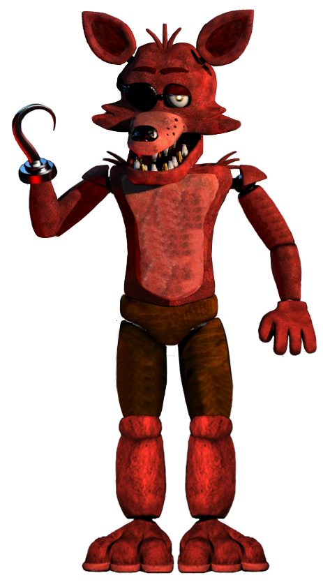 Fnaf 1 Fixed Foxy Full Body by ajosterio on DeviantArt