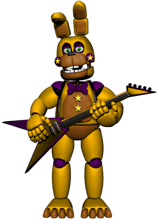 Fnaf 6 Rockstar Spring Bonnie V2 by ajosterio on DeviantArt